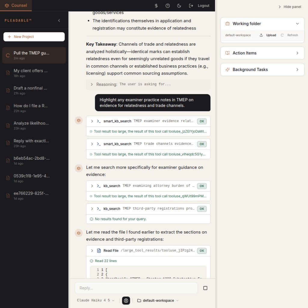 Pleadable app — step 5