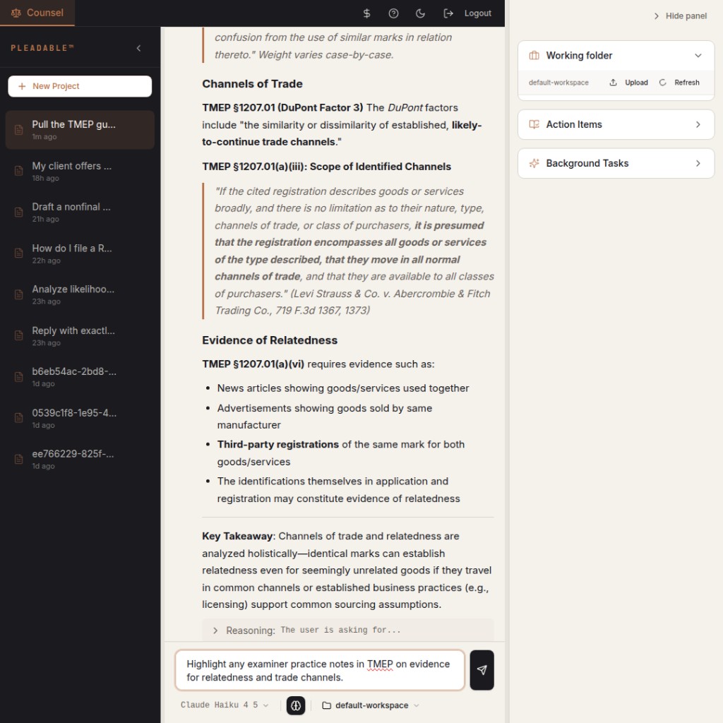 Pleadable app — step 4
